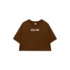 Áo Croptop nữ form rộng tay ngắn cổ tròn dưới 55kg in chữ no no không nóng co giãn 4 chiều Freesize Fashion - Ảnh 7