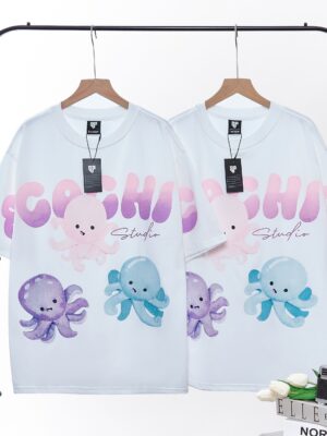 Áo thun nam nữ form rộng unisex bạch tuột ecoc co giãn 4 chiều không nóng Freesize Fashion