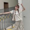 Áo thun Nữ babyteen dưới 55kg in A Litte không nóng co giãn 4 chiều Freesize Fashion