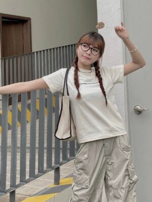 Áo thun Nữ babyteen dưới 55kg in A Litte không nóng co giãn 4 chiều Freesize Fashion