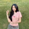 Áo thun Nữ babyteen dưới 55kg in be free không nóng co giãn 4 chiều Freesize Fashion - Ảnh 3