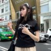 Áo thun Nữ babyteen dưới 55kg in chữ look không nóng co giãn 4 chiều Freesize Fashion - Ảnh 4