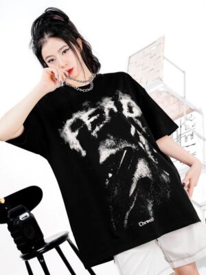 Áo thun Nam Nữ Form rộng freesize chữ FEAR không nóng co giãn 4 chiều Freesize Fashion