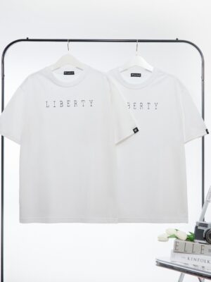 Áo thun Nam Nữ Form rộng freesize in chữ LIBERTY không nóng co giãn 4 chiều Freesize Fashion