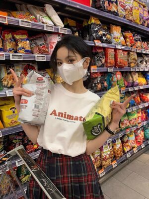 Áo thun Nam Nữ Form rộng freesize in chữ ANIMATE không nóng co giãn 4 chiều Freesize Fashion