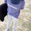 Áo thun Nam Nữ Form rộng freesize in chữ ANIMATE không nóng co giãn 4 chiều Freesize Fashion - Ảnh 5