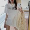 Áo thun Nam Nữ Form rộng freesize in chữ HÀN QUỐC không nóng co giãn 4 chiều Freesize Fashion