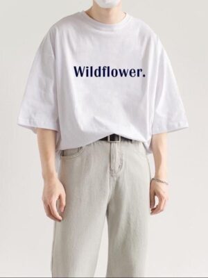 Áo thun Nam Nữ Form rộng freesize in chữ WILDFLOWER không nóng co giãn 4 chiều Freesize Fashion