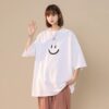 Áo thun Nam Nữ Form rộng freesize in mặt cười không nóng co giãn 4 chiều Freesize Fashion