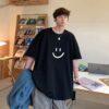 Áo thun Nam Nữ Form rộng freesize in mặt cười không nóng co giãn 4 chiều Freesize Fashion - Ảnh 5