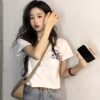 Áo Croptop nữ form rộng dưới 55kg in chữ The Bear không nóng co giãn 4 chiều Freesize Fashion - Ảnh 2