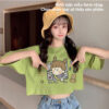 Áo Croptop nữ form rộng dưới 55kg in chữ NEW YORK không nóng co giãn 4 chiều Freesize Fashion - Ảnh 9