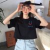 Áo Croptop nữ form rộng dưới 55kg in chữ NICE không nóng co giãn 4 chiều Freesize Fashion - Ảnh 5