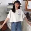 Áo Croptop nữ form rộng dưới 55kg in chữ NICE không nóng co giãn 4 chiều Freesize Fashion - Ảnh 3