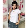 Áo thun Nữ babyteen dưới 55kg in nerver stop không nóng co giãn 4 chiều Freesize Fashion