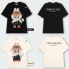 Áo thun Nam Nữ Form rộng freesize hình LABUBU FIDÉ không nóng co giãn 4 chiều Freesize Fashion - Ảnh 2