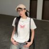 Áo thun Nữ baby tee dưới 55kg in chữ Lovely Life không nóng co giãn 4 chiều Freesize Fashion