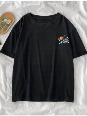 Áo thun Nam Nữ Form rộng freesize in họa tiết vũ trụ không nóng co giãn 4 chiều Freesize Fashion