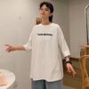 Áo thun form rộng nam nữ chữ DUCK-MINSION không nóng co giãn 4 chiều không xù lông Freesize Fashion - Ảnh 5